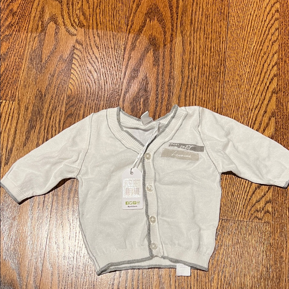 Kids White Cardigan